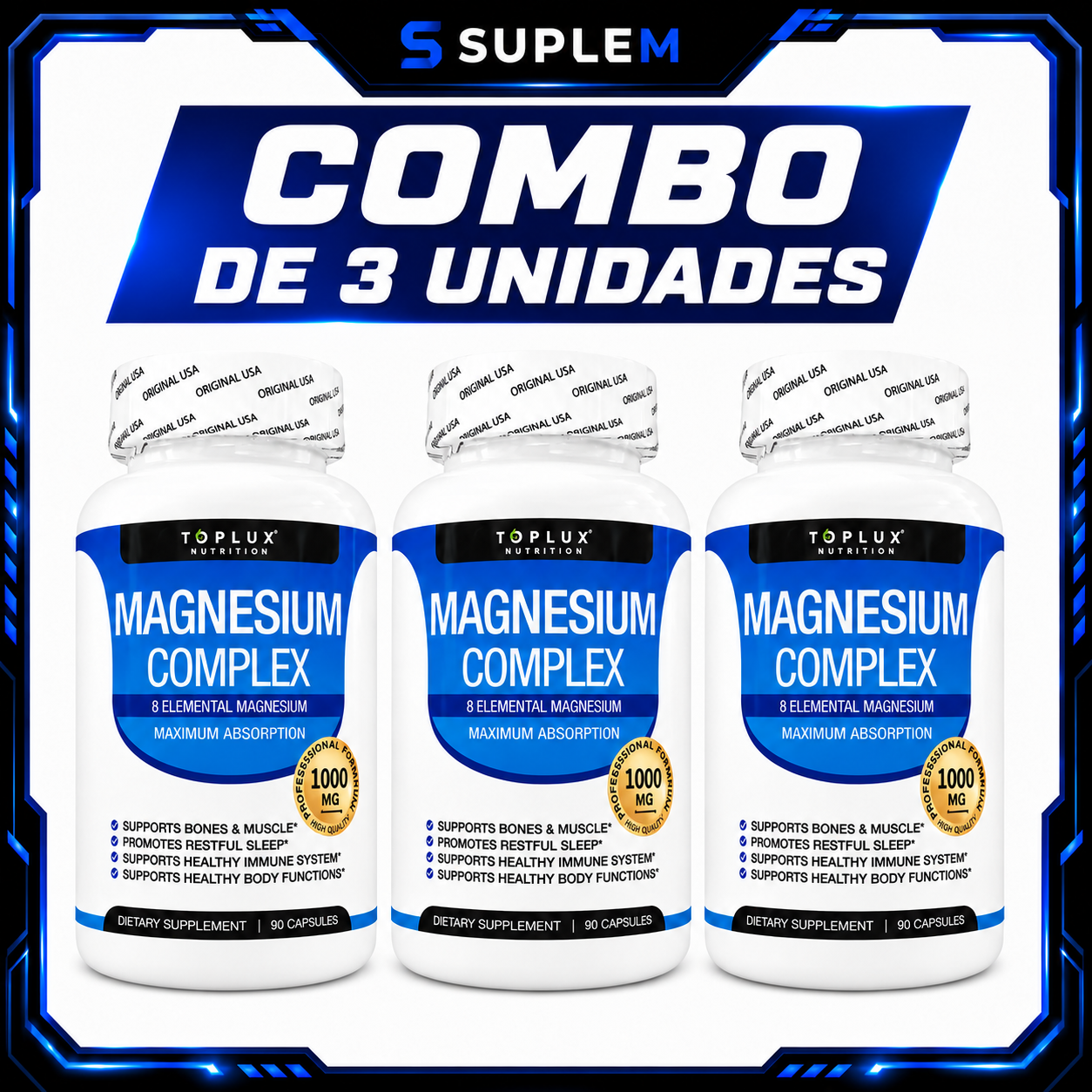 COMBO 3 UNIDADES MAGNESIO COMPLEX